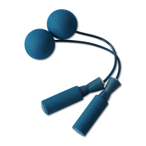 junqixing Cordless Jump Rope with Weight Ball, Fitness Training Jump Rope, Indoor Home Exercise, Suitable for Men Women Kids.