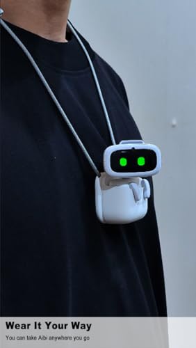 Aibi Pocket Pet - Wearable Robot | ChatGPT Powered AI Companion with Voice Commands, Emotional Interaction, Singing & Danc...