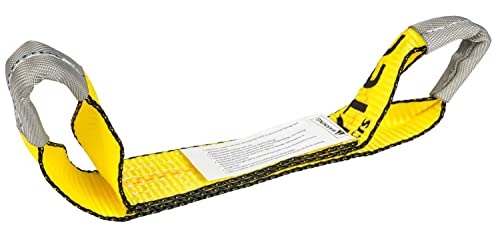 Mytee Products (4 Pack) 2" x 16" Replacement Dog Bone Short Strap | Heavy-Duty 2 Inch Car Tie Down Short Strap with Sewn E...