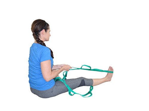 Physical Therapy Stretch Strap by Morning Sky - 10-Loop 73-inch Rehab Strap with Instructional Guide for Rehab, Stretchin...