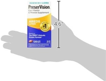 PreserVision AREDS Eye Vitamins for Macular Health, Multivitamin with Lutein, Vitamins C & E, Zinc, and Copper Supplements for Vision & Ocular Support, 120 Softgels