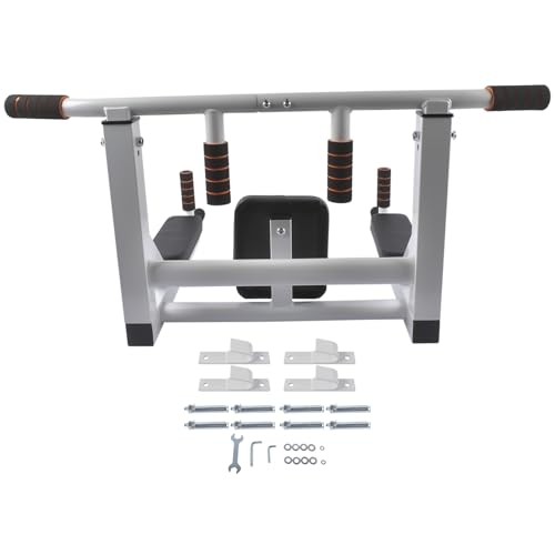 Multifunctional Dip Station for Indoor Home Gym Workout Pull Up Bar 440 lbs Training Equipment Mixizap
