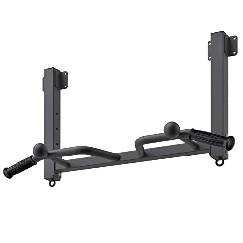 Kipika 32" Ceiling Mounted Pull Up Bar - Heavy Duty, Highly Adjustable, Multifunctional Chin Up Bar - Home Gym System with...