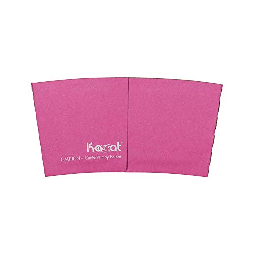 Karat C5300 (Pink) Traditional Cup Sleeves for 10 oz. - 24 oz. Cups, Pink (Pack of 1000)