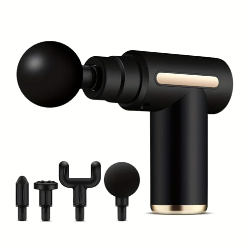 Antosun 1pc Fascia Electric Massage Gun - Deep Tissue Tapping. Portable Handheld with Ultra-Quiet Brushless Motor, Speed C...