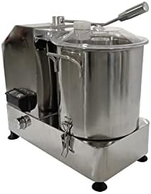 12L 2KW Multifunctional Food Processor Commercial Vegetable Chopper with 4 Removable Blades Food-Grade Stainless Steel Food Processor Chopper for Potato, Onion, Ginger, Cabbage