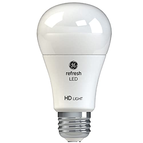 GE Refresh LED Light Bulbs, 10 Watts (60 Watt Eqv) Daylight HD Light, A19 Standard Bulbs (4 Pack)