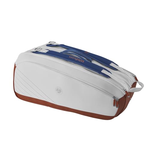 Wilson Roland-Garros Super Tour Tennis Racket Bags - Clay/White/Navy