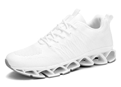 Mens Running Walking Shoes Lace-up Blade Tennis Casual Fashion Sneakers Comfort Non Slip Work Sport Athletic Trainers
