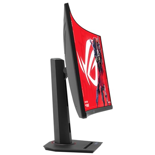 ASUS ROG Strix 32” 1440P USB-C Curved HDR Gaming Monitor (XG32WCS) - QHD, 180Hz, 1ms, Fast VA, Extreme Low Motion Blur Sync, FreeSync, DisplayWidget, Tripod Socket, AI Technology, 3 yr Warranty