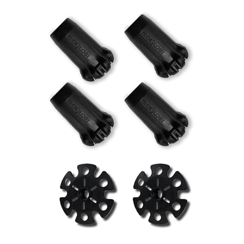 Trekology Trekking Pole Accessory Set – Bundle Tips for Concrete & Flat Roads – Durable Replacement Tips for Hiking Poles,...