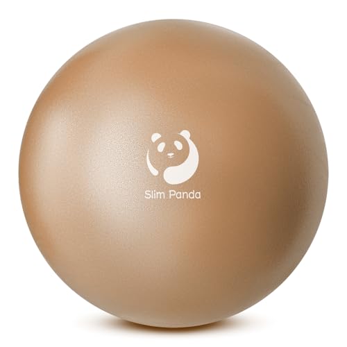 Slim Panda Pilates Ball, 9 Inch Small Exercise Ball, Anti Burst Mini Yoga Ball for Stability, Workout, Barre, Core Strengt...