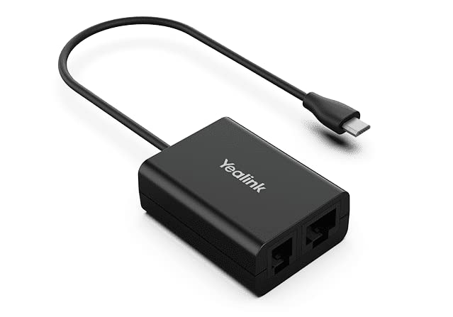 Yealink Ehs60 Headset Adapter,Compatible With Cisco/Avaya/Poly/Grandstream Desk Phone,Connect To Wh62 Wh63 Wireless Dect Headset