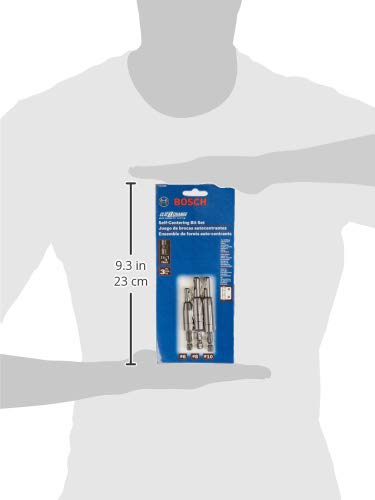 Bosch CC2430 Clic-Change 1/4 in. Self-Centering Drill Bit Assortment (3-Piece)