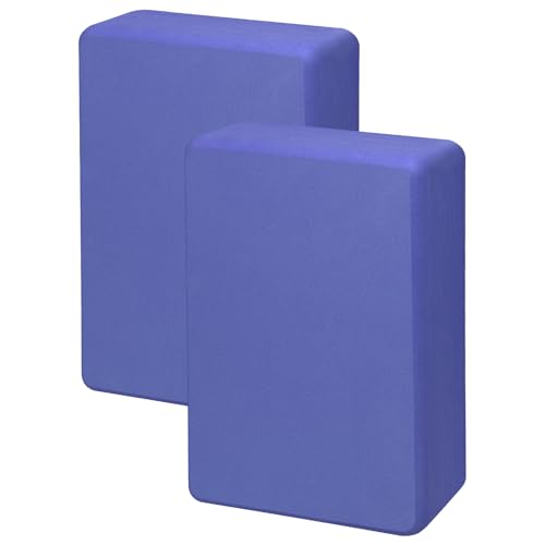 2 Pack Yoga Block, Premuim EVA Foam Block, Durable Non-slip Exersice Block for Yoga, Pilates, General Fitness, Stretching,...