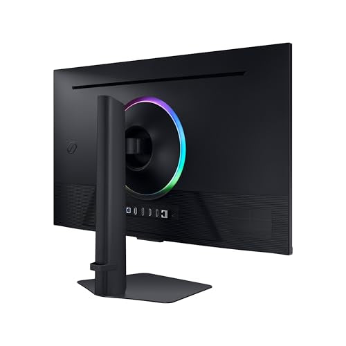 Samsung 32” Odyssey G7 (G70D) 4K UHD IPS 144Hz 1ms(GtG) Smart Gaming Monitor, G-Sync Compatible, AMD Freesync Premium, Vivid Colors, Adjustable Stand, Black Equalizer, LS32DG702ENXZA