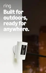 Ring Outdoor Cam (Stick Up Cam), Weather-resistant home or business security camera, outdoor ready, Live View, Color Night...