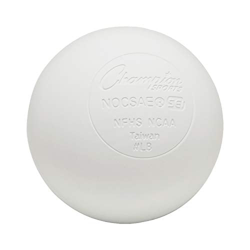 Champion Sports Lacrosse Balls – Official Size & Weight, NCAA & NFHS Approved, SEI Certified – Pro, College & Youth Game &...