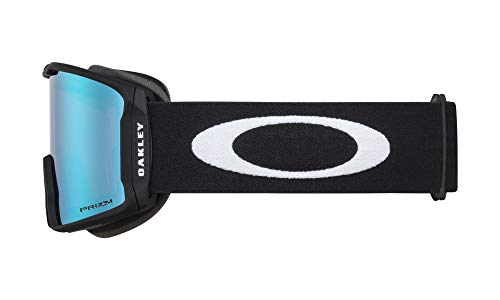 Oakley Line Miner Snow Goggle (Matte Black Frame/Prizm Sapphire Iridium Lens) with Large Goggle Soft Case