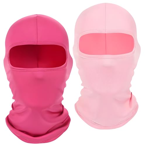 2Pcs Full Face Cover Ski Mask Balaclava Unisex Hood Cap Neck Gaiter UV Protector for Outdoor Sports Snowboard Travel