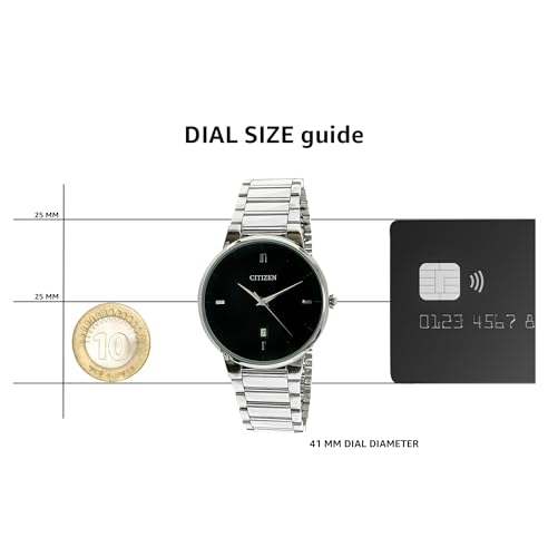 Citizen Quartz Mens Watch, Stainless Steel, Classic