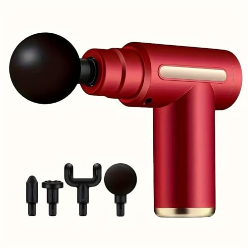 Antosun 1pc Fascia Electric Massage Gun - Deep Tissue Tapping. Portable Handheld with Ultra-Quiet Brushless Motor, Speed C...