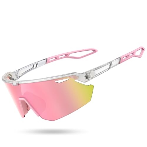 Lamicall 24g Polarized Sports Sunglasses for Men Women - UV400 Protection Sun Glasses Gifts for Running Cycling Baseball