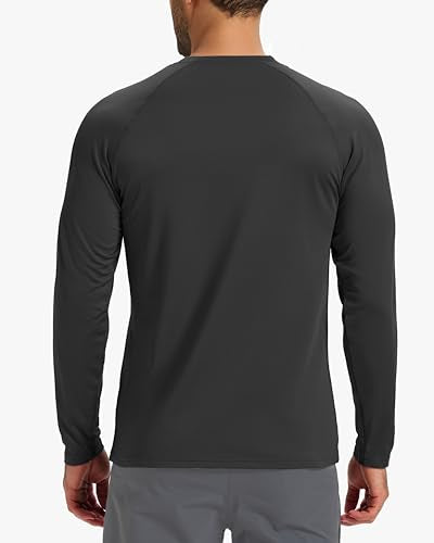 Boladeci Men's Thermal Underwear Tops Fleece Lined Base Layer Long Sleeve Shirts for Cold Weather