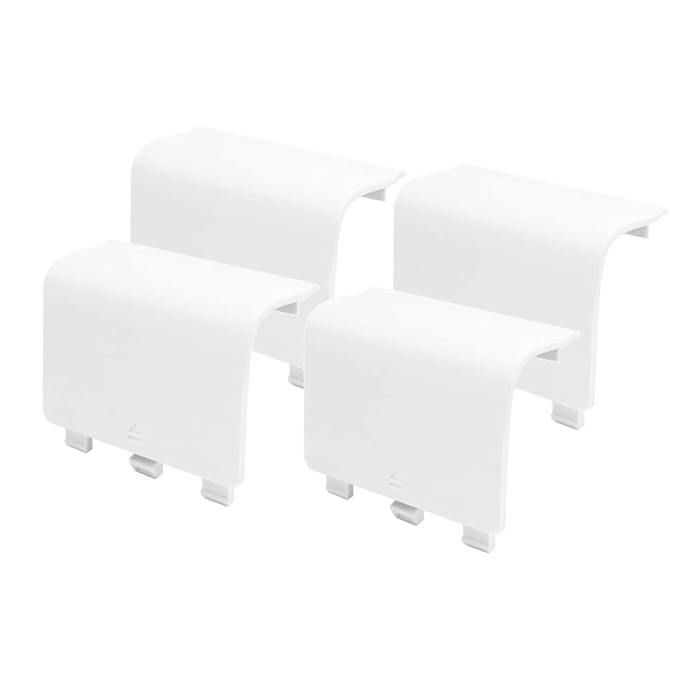 Kelifang Replacement Battery Cover Door Compatible With Xbox Series X/S Controller, Battery Back Shell Repair Part (White)