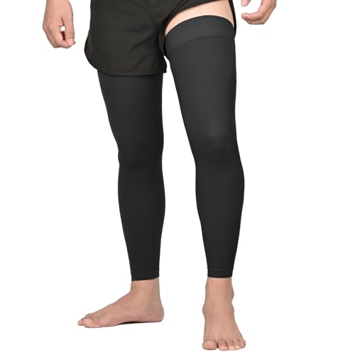 KEKING Full Leg Compression Sleeves, Unisex, Thigh High Compression Stocking 20-30mmHg Graduated Support for Thigh Calf Kn...