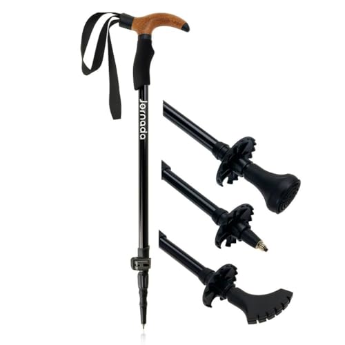 Ultralight Trekking Pole – Quick-Lock Anti-Shock Hiking Stick, Adjustable for Hiking & Backpacking – Cork Grip & Tungsten ...