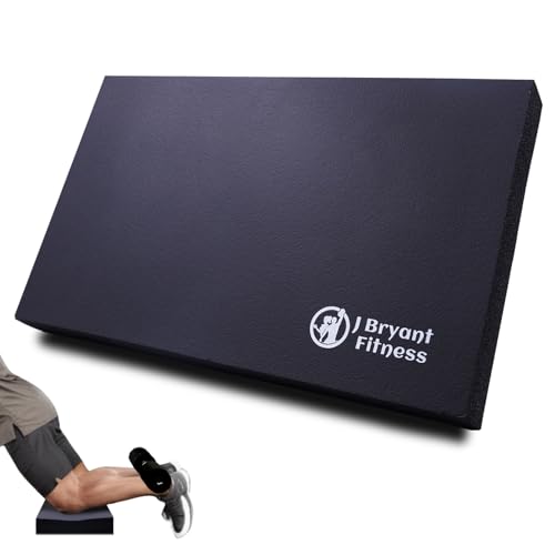 J Bryant 5cm Extra Thick Non-Slip Nordic Curl Pad - Foam Exercise Mat for Knees/Elbows, Yoga, Physical Therapy & Home Work...