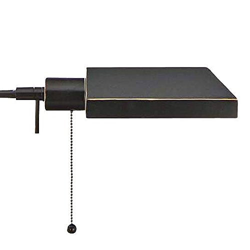 Cal Pharmacy Floor Lamp Bo-117Fl-Db, 46 Adjustable Height, Dark Bronze, Glass Shade, 100-Watt