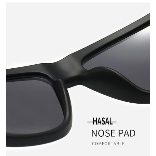 ZFVTFC Lightweight sports sunglasses, blue mercury mirror, brown frame; black and gray mirror, black frame; UV protection