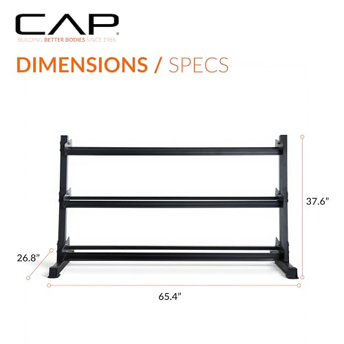 CAP Barbell Dumbbell Rack | 5-50lb or 5-75lb Dumbbell Storage | Multiple Options