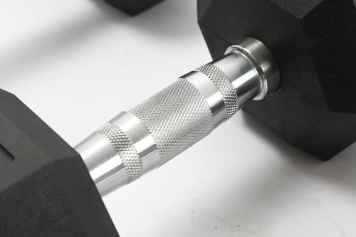 GAOMON Hex Dumbbell Set - Rubber & PEV Coated Free Weights with Non-Slip Anti-Roll Handles for Strength Training (Unisex H...