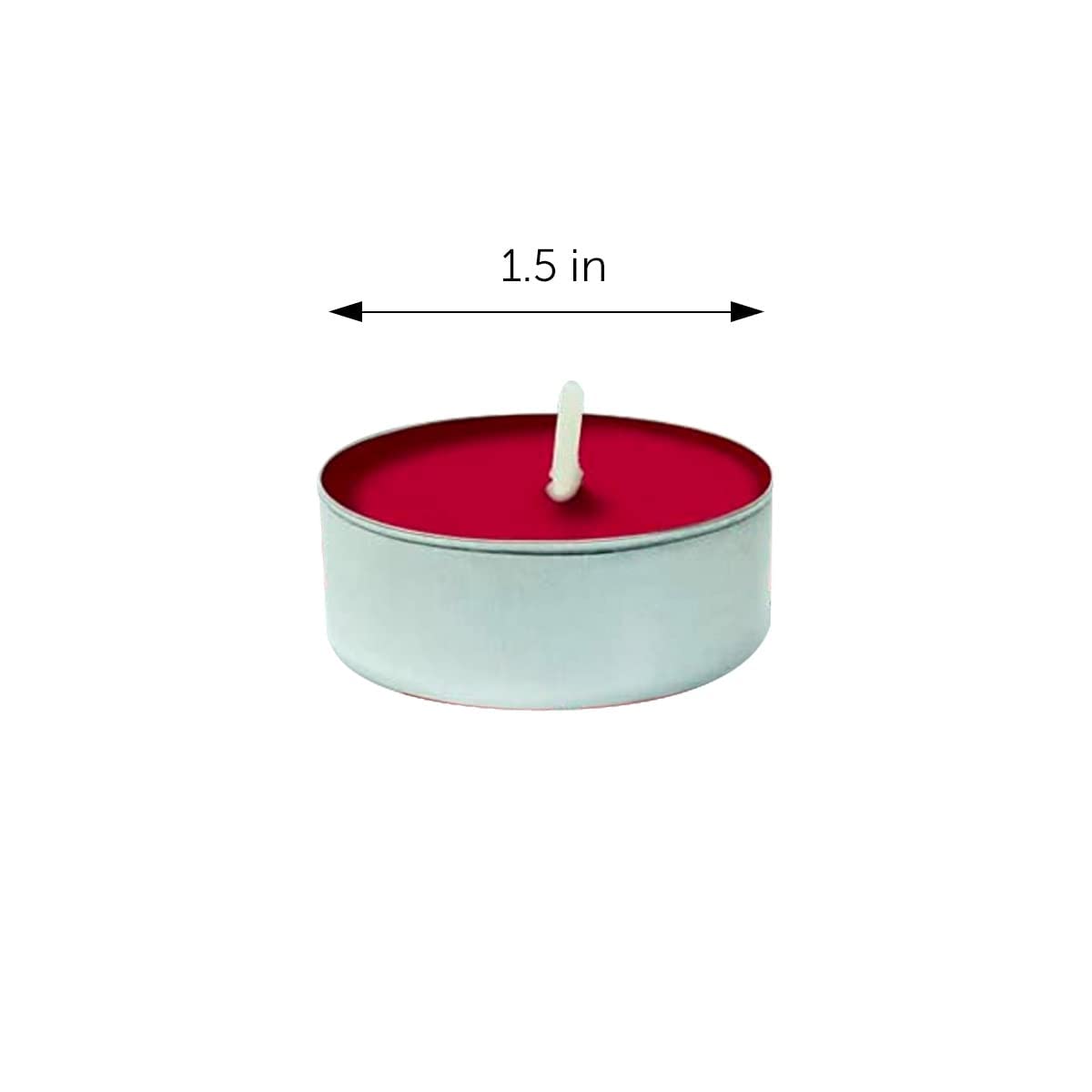 DecorRack Tealight Candles, Apple Cinnamon Scented, 30 Pack, Synthetic Wax, Model 96018