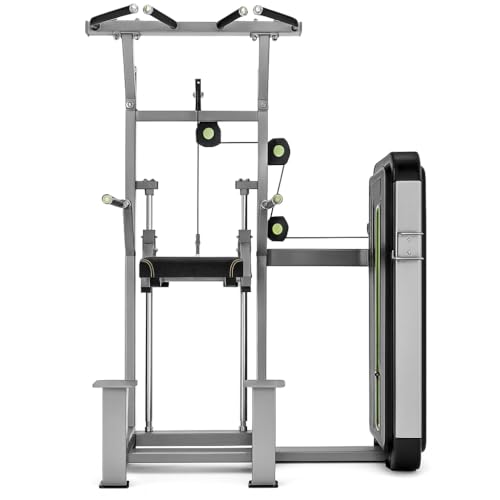 Commercial Dip Chin Assist Machine | Weight Assisted Pull Up & Dip Station for Strength Training | Upper Body Workout Equi...