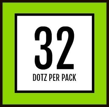 Golfdotz - USGA Rule Conforming Golf Ball Markers, Golf Ball Stickers for Marking Balls, No More Smearing from Stamps, Gifts for Golfers, Dads, and Retirees, (Tropical Collection; 18-32 Count)