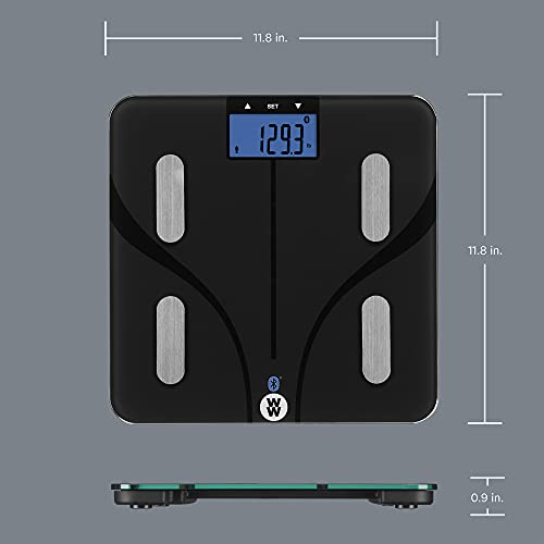 Weight Watchers Scales by Conair Smart Scale for Body Weight, Digital Bluetooth Smart Bathroom Scale with Body Fat, Muscl...