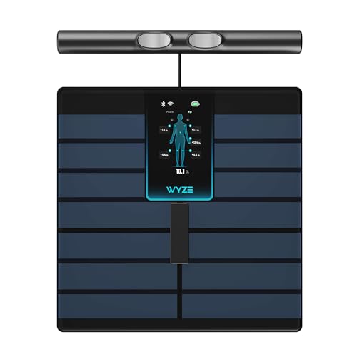 Wyze Scale Ultra BodyScan Smart Scale with Handle – Wi-Fi & Bluetooth Body Composition Scale for Weight, BMI, Body Fat, Mu...