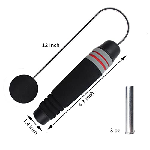 Benvo Weighted Ropeless Jump Rope Cordless Speed Rope Skipping Rope for Double Unders, Exercise, WOD, Boxing, MMA Beachbod...