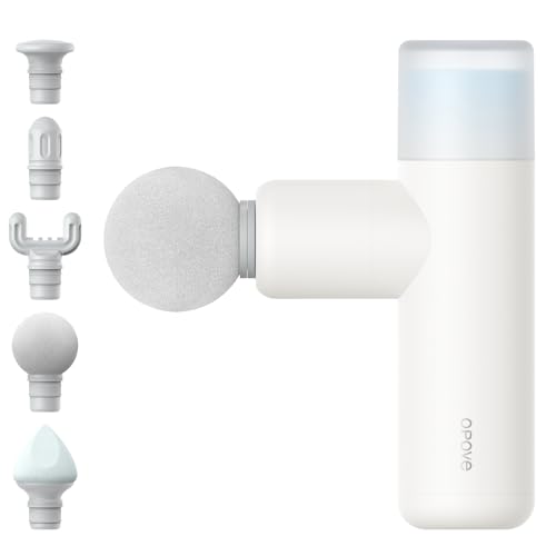 opove M3 Mini Massage Gun for Back Pain Relief, with Facial Mode, 7mm Amplitude, 4 Vibration Levels Ultralight Portable an...