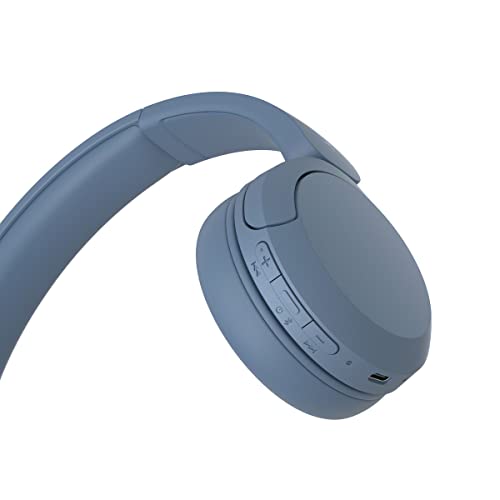 Sony WH-CH520 Wireless Headphones Bluetooth On-Ear Headset with Microphone and up to 50 Hours Battery Life with Quick Char...