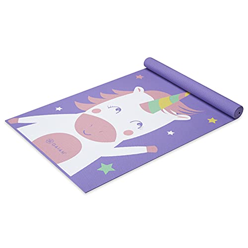 Gaiam Kids Yoga Mat Exercise Mat, Yoga for Kids with Fun Prints - Playtime for Babies, Active & Calm Toddlers and Young Ch...