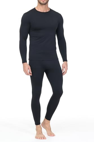 Thermal Underwear for Men Long Johns Base Layer Regular/Tall Top and Bottom Set Pajamas Cold Weather Winter Clothes