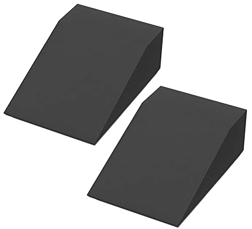 2 Pack Squat Wedge Blocks,Non Slip Professional Squat Ramp for Heel Elevated Squats Calf Raises Platform, Calf Stretcher, ...