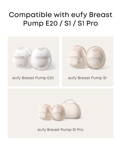 eufy Original 27mm Flange (2-Pack), Replacement Accessories for Wearable Breast Pump E20/S1/S1 Pro, HeatFlow™ Technology, ...
