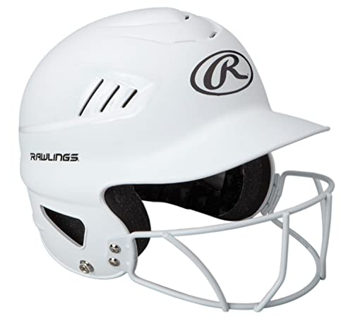 Rawlings | COOLFLO Batting Helmet with Facemask | Fastpitch Softball | One Size Fits Most (6 1/2” – 7 1/2”)