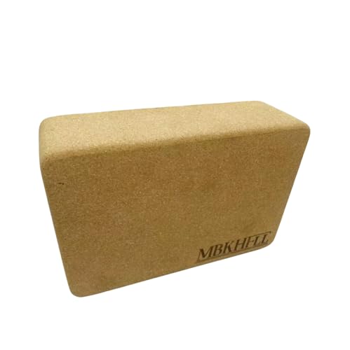MBKHFLL Cork Yoga Blocks, Natural Cork, High Density with Non Slip Surface, Eco-Friendly Accessories for Women, Ideal for ...